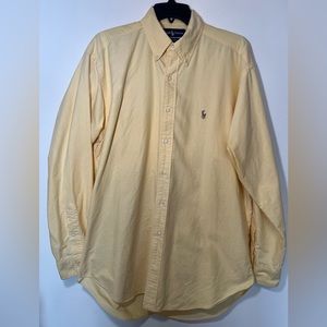 Ralph Lauren yellow pastel long sleeve button down